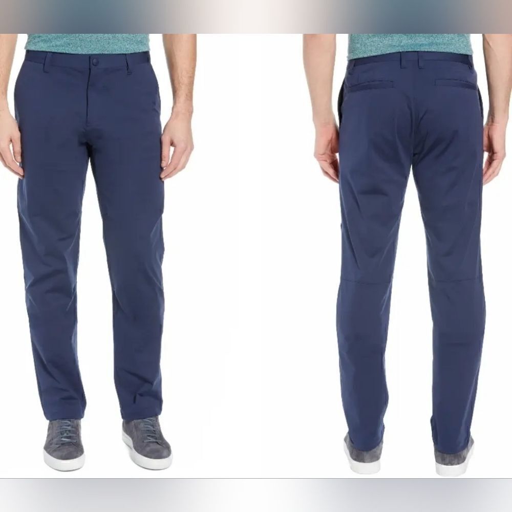 Rhone Commuter Pants Mens 33 Navy Blue Stretch Flex Knit